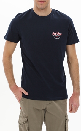 JACK & JONES-Ανδρικό t-shirt JACK & JONES 12222339 JJANDY μπλε